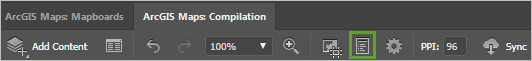 Open Processes window button in the Compilation window. Open Processes window button in the Compilation window.