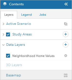 Layers pane Layers pane